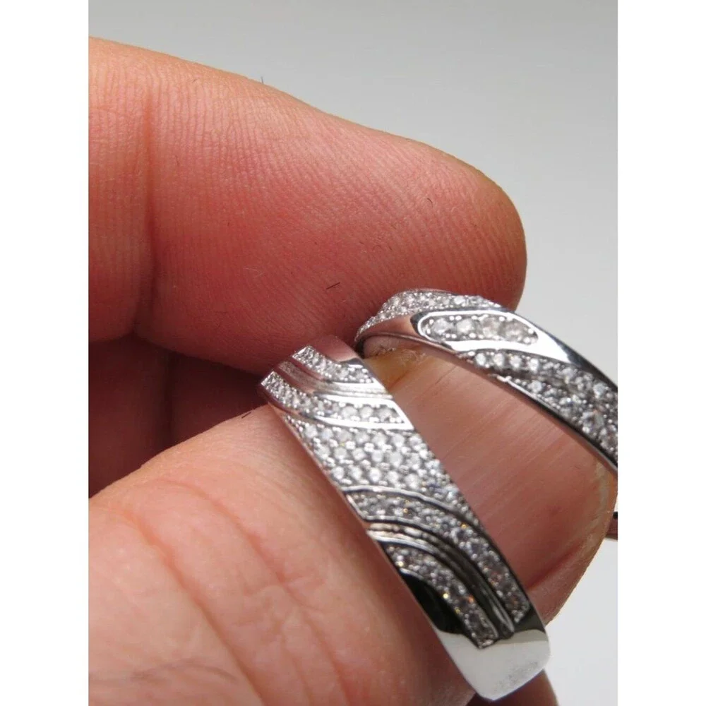 *925 Sterling Silver Diamond Band